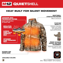 224C-212X M12™ Men's Heated QUIETSHELL™ Jacket (2X-Large) Camo