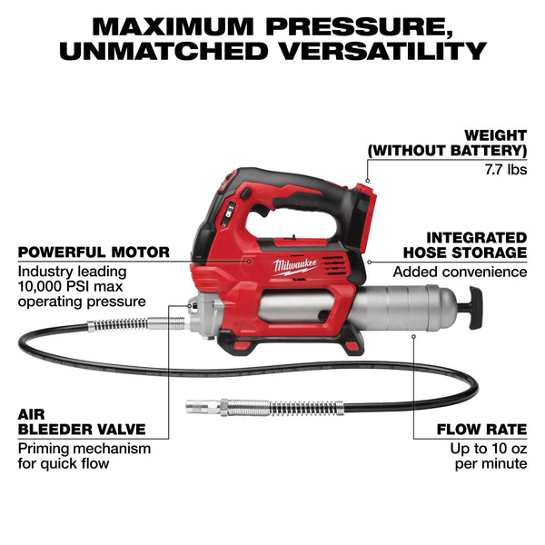 M18™ Cordless 2-Speed Grease Gun