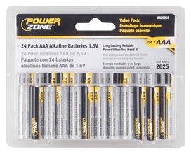 BATTERY ALKALINE CARD/24 AAA