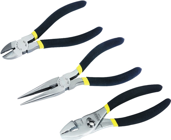 PLIER SET 3PC CHROME/NIC STEEL, STANLEY 84-114