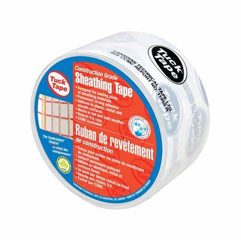 White Tuck Tape Sheathing Tape