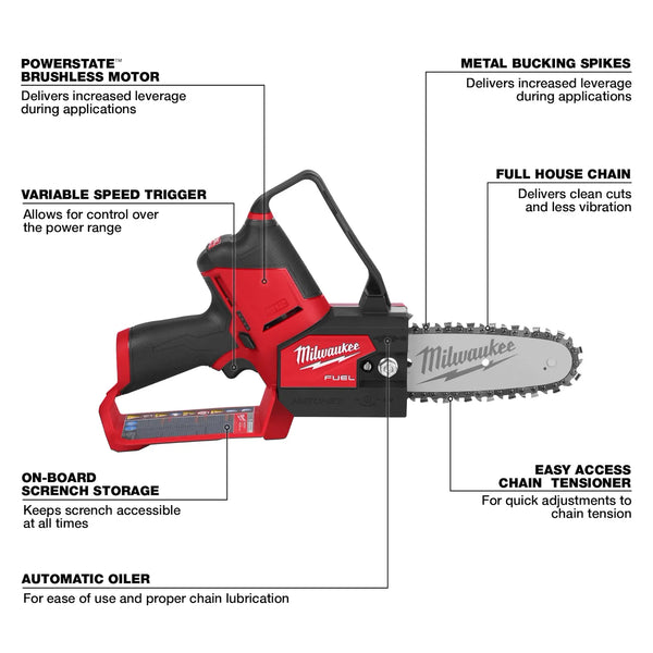 M12 FUEL™ HATCHET™ 6” Pruning Saw (Tool-Only)
