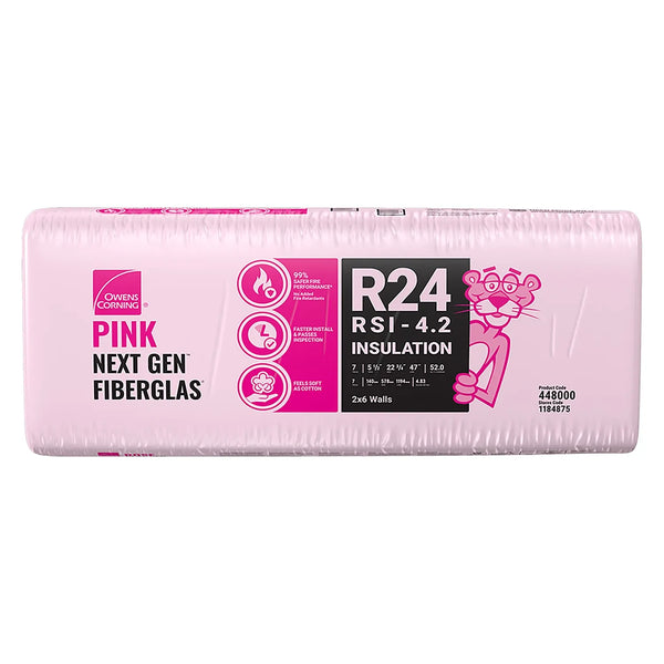R24 - Owens Corning Batt Insulation Fiberglass