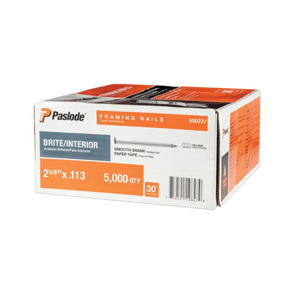 Paslode Brite 2-3/8 X .113 Paper Tape 30* Smooth Framing Nail